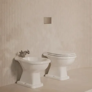 Boheme floor-mounted sanitaryware including WC and bidet