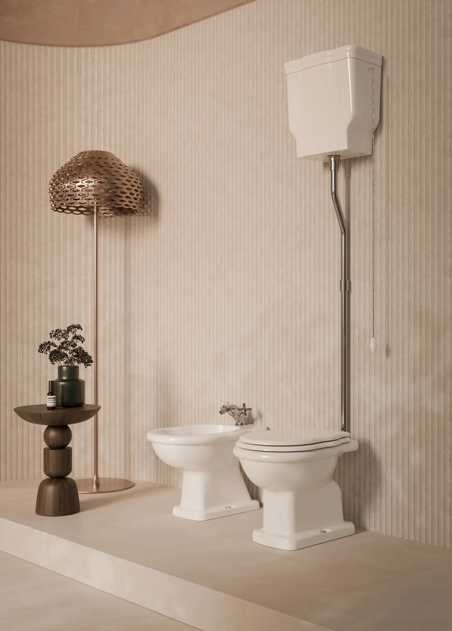 Boheme high cistern flushing product main image