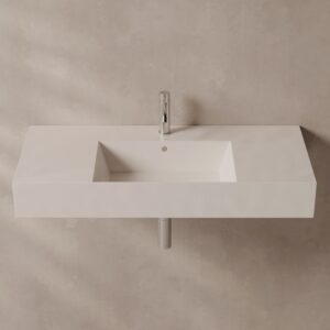 Alice Ceramica Spy washbasin 101 x 46 plan DS