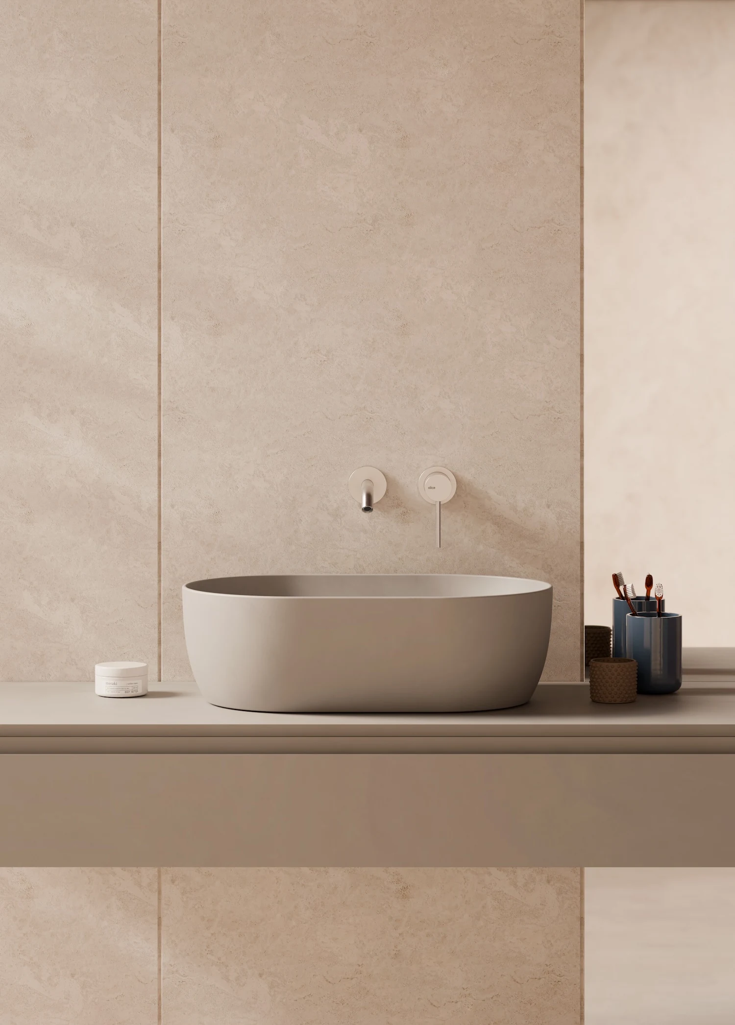 Unica Washbasin 55 × 35 product image, main view