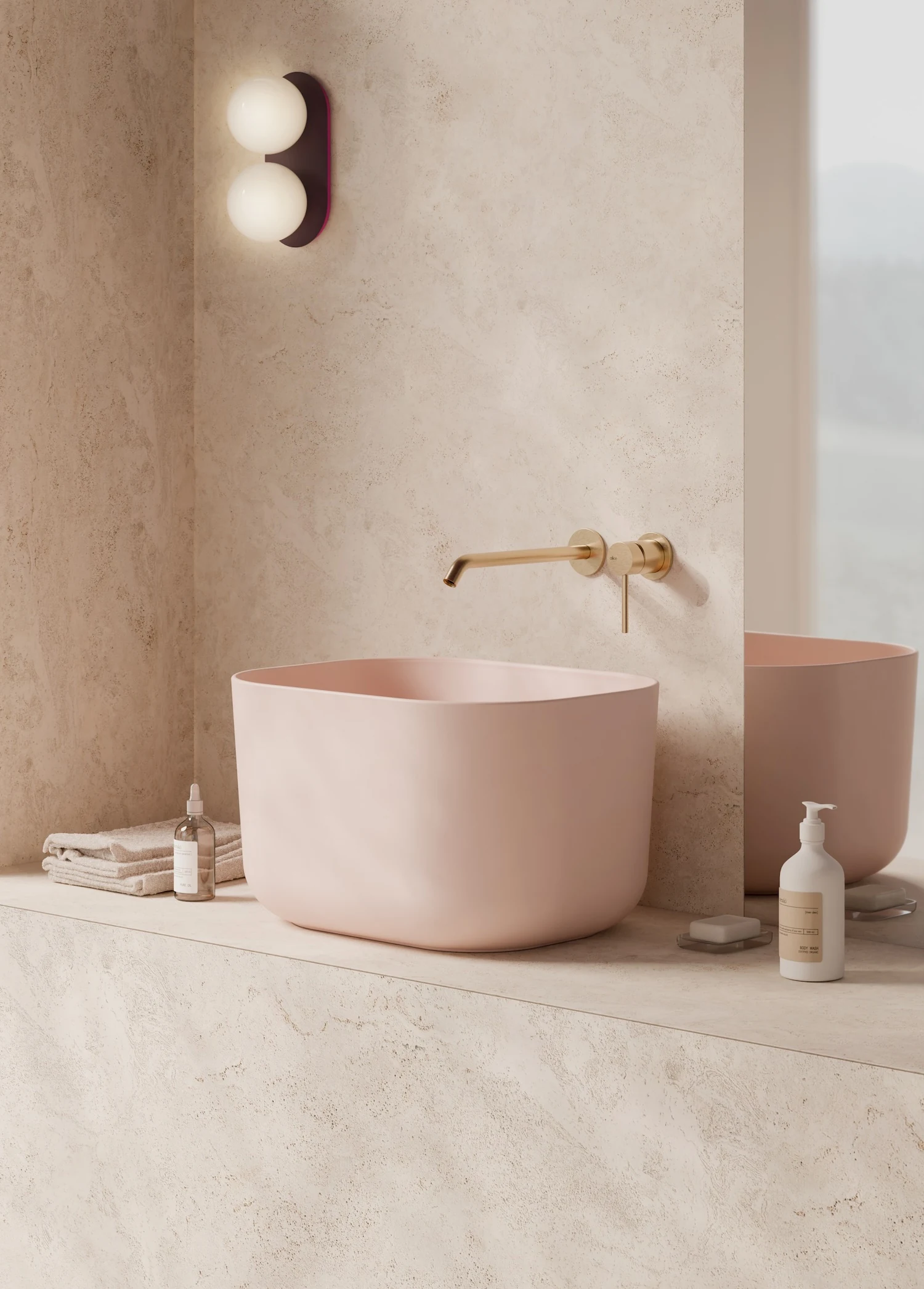 Unica Rectangular Washbasin 50 × 40 H30 product image, main view